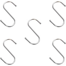 5 ganchos de acero inoxidable, ganchos para colgar, ganchos de cocina, para baño, cocina, dormitorio.