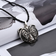 Collana con testa d'orso Kiplyki all'ingrosso, amuleto leggendario vichingo norreno, ciondolo talismano, gioiello