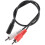 3,5 mm stereo kábel samica-RCA samec, AV adaptér, pomocný audio kábel 1