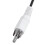 3,5 mm stereo kábel samica-RCA samec, AV adaptér, pomocný audio kábel 6