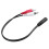 3,5 mm stereo kábel samica-RCA samec, AV adaptér, pomocný audio kábel 3