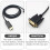 Conversion Cable Vga to Displayport Adapter for Projector Gilded Copper Core 3