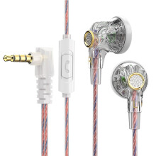 jixopnΑκουστικά AUX 3.5MM με ενσύρματο L-Bending, ακουστικά HiFi QKZ MDR με δυναμικό οδηγό,