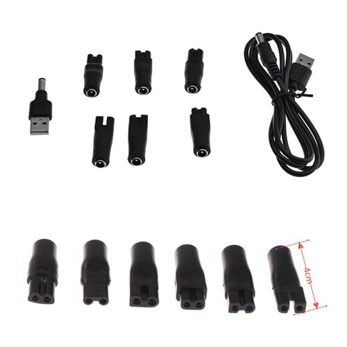 Ensemble de 8 câbles d'alimentation/adaptateurs USB de remplacement 5 V pour tondeuse à cheveux électrique 1