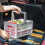 Collapsible Plastic Storage Crate with Folding Handles Container Easy Storage Soup Cubes 2