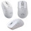 jixopn Ασύρματα Ποντίκια Gaming Συμβατά με Bluetooth BT5.0/4.0 + 2.4Ghz Επαναφορτιζόμενα (Λευκά) 7