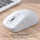jixopn Ασύρματα Ποντίκια Gaming Συμβατά με Bluetooth BT5.0/4.0 + 2.4Ghz Επαναφορτιζόμενα (Λευκά) 3