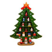 Árvore de Natal de mesa mini Capino, árvore de Natal de madeira faça você mesmo, decoração de mesa de Natal