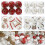 6 stuks/doos Kerstballen als kerstboomversiering 7