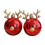 Easygou2Pcs Χριστουγεννιάτικες Μπάλες Στολίδια Μπάλας Κρεμαστό Μπαλάκι με Σχέδιο 6