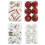 6 stuks/doos Kerstballen als kerstboomversiering 5