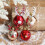 Easygou2Pcs Χριστουγεννιάτικες Μπάλες Στολίδια Μπάλας Κρεμαστό Μπαλάκι με Σχέδιο 5
