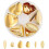 80 τεμάχια 6 στυλ Golden Iron Ψαρόψαρα, Συμβατά με Οβάλ Λεπίδες Horse Spinner, Τεχνητά 1