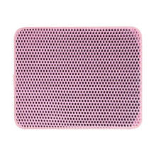 Skymirror Breathable Cat Litter Mat Double Layer Structure Waterproof Hassle-free Easy to Clean Pocket Design Floor Mat for Home Pet
