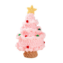 Kits de crochê para iniciantes em árvores de Natal, com tutorial em vídeo passo a passo e agulha de crochê inclusa.