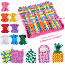 Kit de Tear DISEN para Artesanato Infantil, Tear para Porta-Panelas de 18 cm, Kit de Tricô para Crianças de 8 a 12 Anos, Presente Ideal para