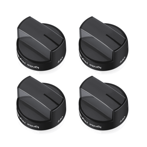 4 boutons de cuisinière W10339442, boutons de commande de brûleur de table de cuisson