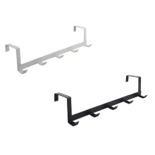 Over The Door 5 Hooks Home Bathroom Organizer Rack Clothes Coat Hat Towel *2PCS