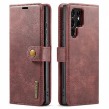 Peněženka DG.MING s magnetickým krytem kompatibilní s Samsung Note20, červená/červená