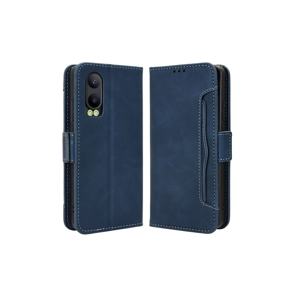 Compatible With Oneplus Nord Ce4 Lite 5G / Compatible With Oppo K12x 5G Wallet Case With Extra Card Holder - Blue 9340258087806