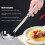 Stainless Steel Pasta Server, Ergonomic Handle, Durable and Reusable Pasta Spoon Strainer 3