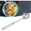 Stainless Steel Pasta Server, Ergonomic Handle, Durable and Reusable Pasta Spoon Strainer 5