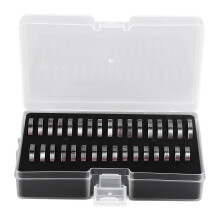 Ring Sizer Measuring Tool Stainless Steel Finger Rings Gauge Tool Kit with Storage Box Portable Convenient for Jewelry Making