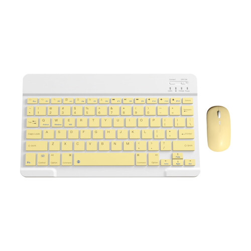 Conjunto de teclado e mouse sem fio Naxoaeo em promoção, teclado e mouse Bluetooth portáteis para tablets e PCs Android. 1