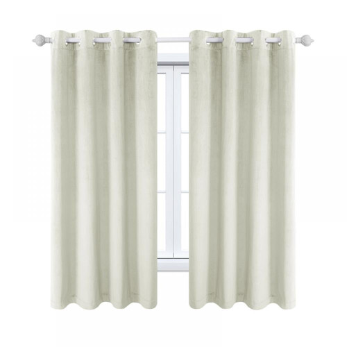 Μακριές κουρτίνες Linen Purity για παράθυρα, πάνελ σκουρότητας/κουρτίνες με τρύπες στο 1
