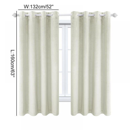 Μακριές κουρτίνες Linen Purity για παράθυρα, πάνελ σκουρότητας/κουρτίνες με τρύπες στο 2