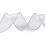 Fita de organza bege com glitter, 10 jardas (9,14 m) de comprimento e 1,5 polegadas (3,81 cm), tecido de malha iridescente em formato de cauda de 5