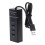 1pc 4-port Computers Hub Adapter Hub Converter Multi-port USB Hub Adapter 1