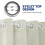 Μακριές κουρτίνες Linen Purity για παράθυρα, πάνελ σκουρότητας/κουρτίνες με τρύπες στο 4