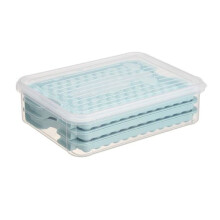 Mini Forma de Gelo com Tampa, Pacote com 3, 123x3 Cubos de Gelo Pequenos e Circulares para Fácil Remoção, Compatível com Mini Máquinas de Gelo,