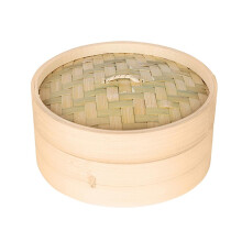Panier vapeur en bambou naturel Sum Bamboo Steamers, idéal pour la cuisine asiatique, les raviolis, les légumes, le poisson, 3 tailles disponibles,