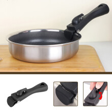 Poignée universelle amovible Bocqde, compatible avec diverses casseroles antiadhésives, pour la maison et le camping.