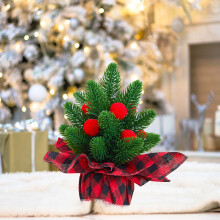 Décorations de sapin de Noël Avtoify, mini sapin de Noël décoratif à poser sur une table ou à exposer lors d'une fête de Noël. Idéal pour