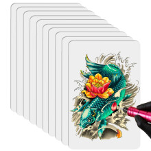 Tattoo Practice Skin 10 Sheets Double Sided Silicone with Realistic Texture for Beginners and Pros