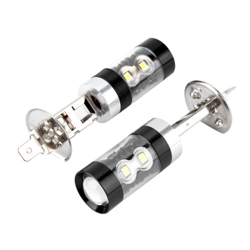 Υπερφωτεινές λαμπτήρες ευρείας γωνίας H1LED, 8000K ψυχρό λευκό, γρήγορη ενεργοποίηση 1