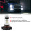 Λαμπτήρας LED ομίχλης, Plug and Play H16 3030CSP Chips100W1000LM Διείσδυση ψυχρού λευκού φωτός για 8