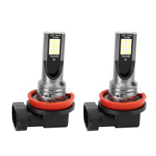 LED-mistlampen voor auto's, eenvoudig te installeren, H8H11 12LED3030-chips met superheldere koelwitte lichtopbrengst, explosiebeveiliging en