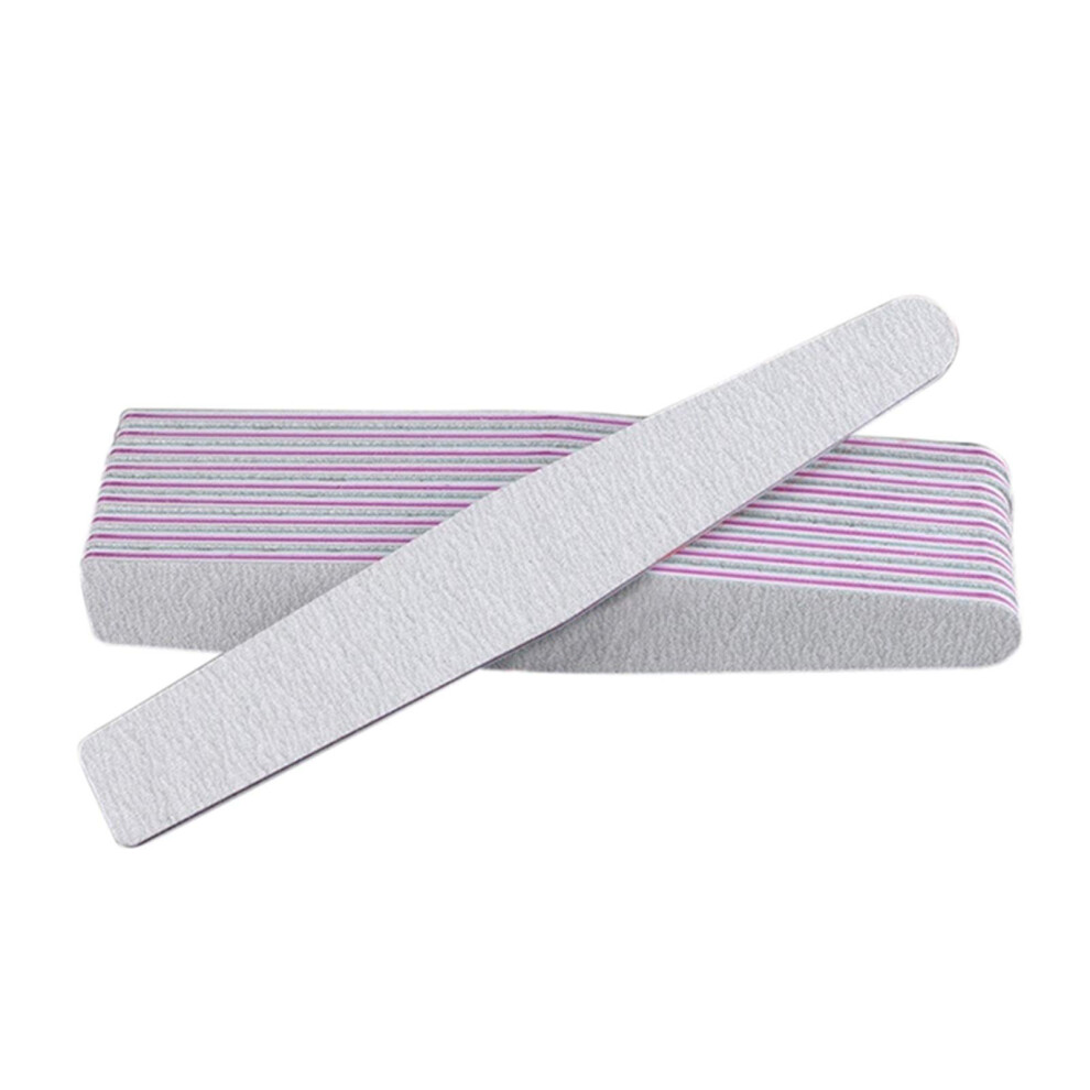 Nail Files 100 180 Grit Double Sided Emery Boards for Acrylic and Natural Nails 10pcs Pack