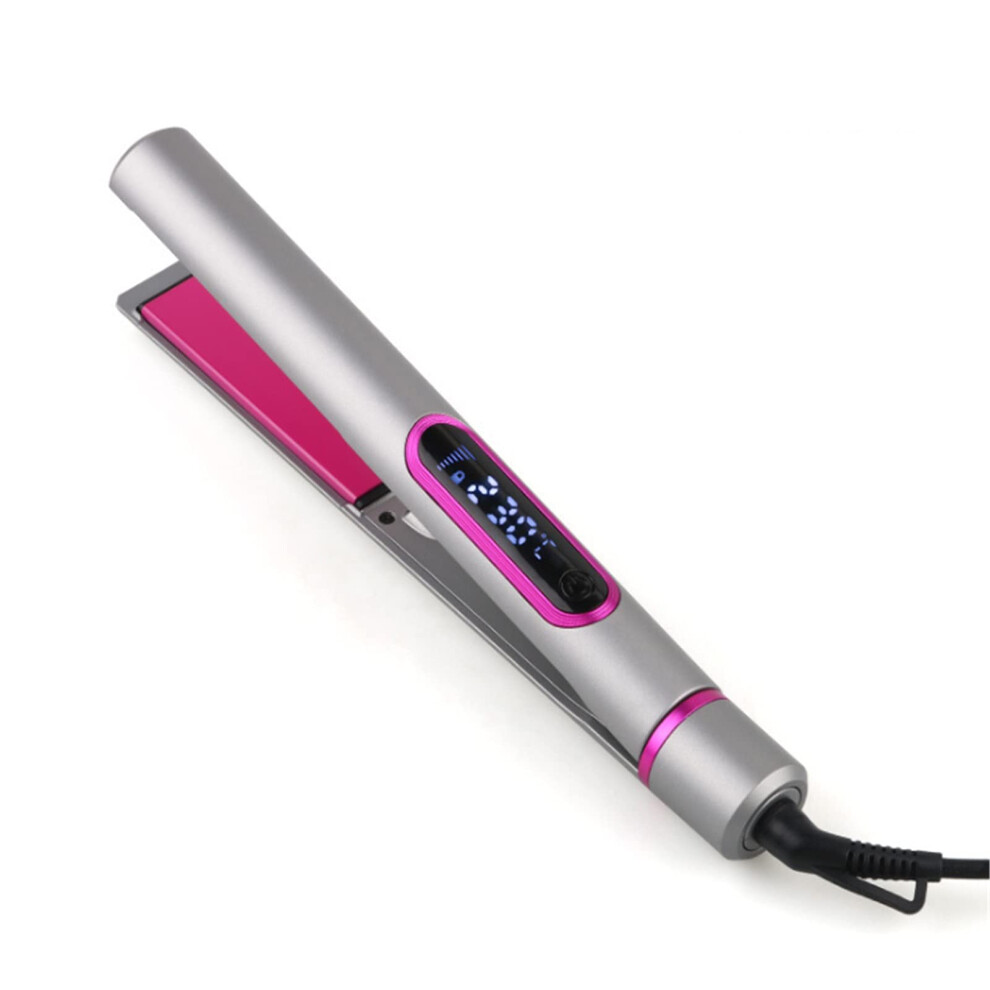 2in1 Ceramic Hair Straightener and Curling Iron with Adjustable Temperature and Rapid Heatup
