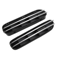 Reservedel for luftventilgrill til BMW E60M5, sidegrill med blank sort finish, luftventilgrill i ABS-materiale av høy kvalitet for