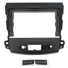 Navigasjonspanelramme for Mitsubishi Outlander 2008-2012, reservedel til bilstereoradiopanel for 9-tommers infotainmentsystem, ABS av høy kvalitet