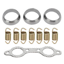 Exhaust Pipe Manifold Gasket Spring Rebuild Kit, Exhaust Manifold Gasket Replacement for Polaris Ranger 700 800 Sportsman 600 700, High Performance