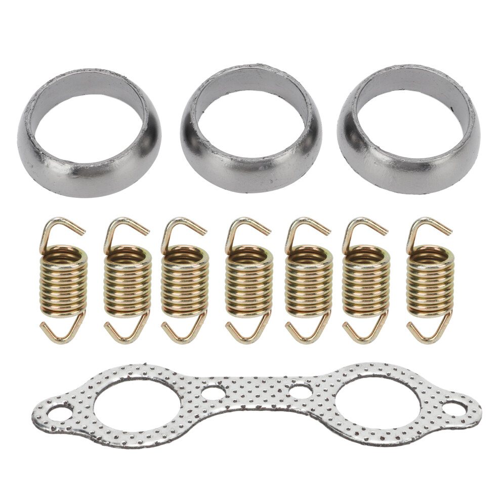 Exhaust Pipe Manifold Gasket Spring Rebuild Kit, Exhaust Manifold Gasket Replacement For Polaris Ranger 700 800 Sportsman 600 700, High Performance 9138057196702