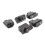 Kit de botones e interruptores para motocicleta: interruptor de faros, interruptor de intermitentes, interruptor de encendido, botón de bocina, 2