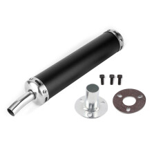 High Performance Exhaust System, Stainless Pipe For GY6 Engine Compatibility And Scooter Moped Enhancement, Custom Fitment For A Stylish Look And