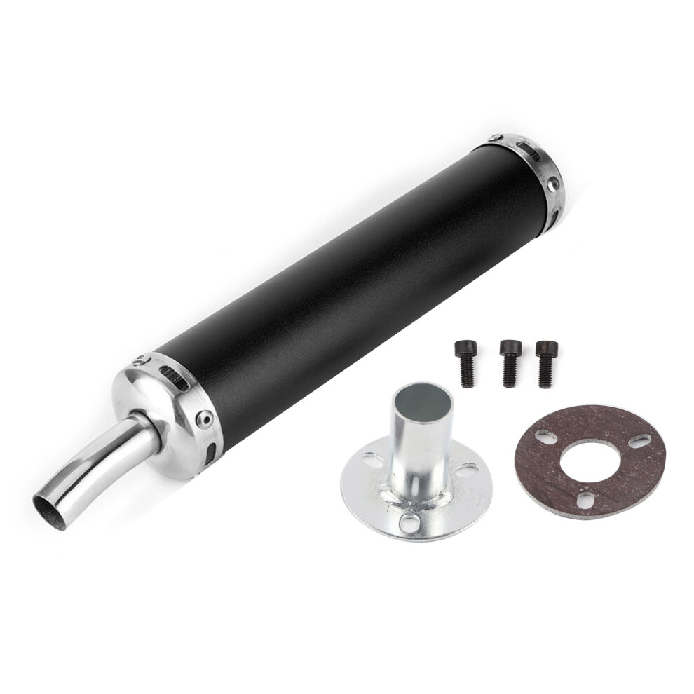 High Performance Exhaust System, Stainless Pipe For Gy6 Engine Compatibility And Scooter Moped Enhancement, Custom Fitment For A Stylish Look And 9138057208023